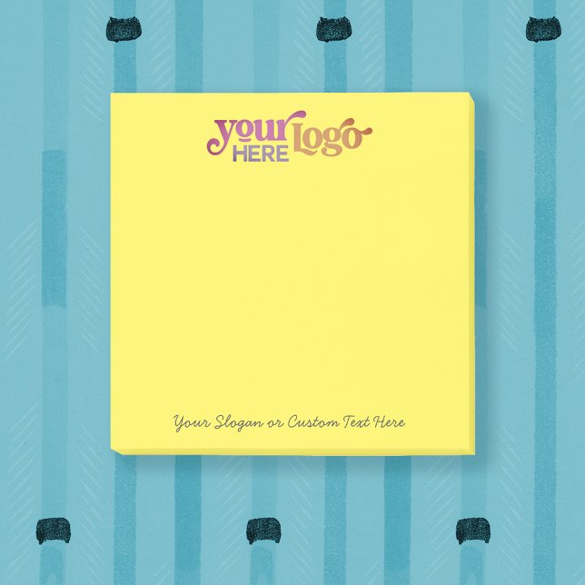 Bloco De Notas Logotipo personalizado 3x3 Poste-it® Notas adesiva (Zazzle Custom Logo 3x3 Post-it® Personalized Sticky Notes, custom post it notes
logo post it notes)