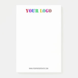 Bloco De Notas Logotipo personalizado da empresa e texto Notas do