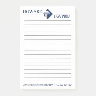 Bloco De Notas Logotipo personalizado da sociedade jurídica promo