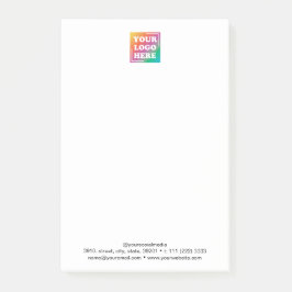 Bloco De Notas Logotipo Personalizado de Empresa Promocional