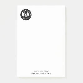 Bloco De Notas Logotipo personalizado profissional minimalista