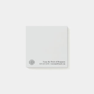 Bloco De Notas Logotipo Simples Moderno Personalizado de Escritór