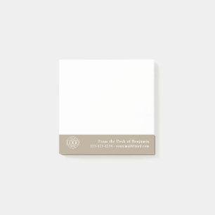 Bloco De Notas Logotipo Simples Moderno Personalizado de Escritór