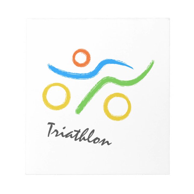Bloco De Notas Logotipo Triathlon (Frente)