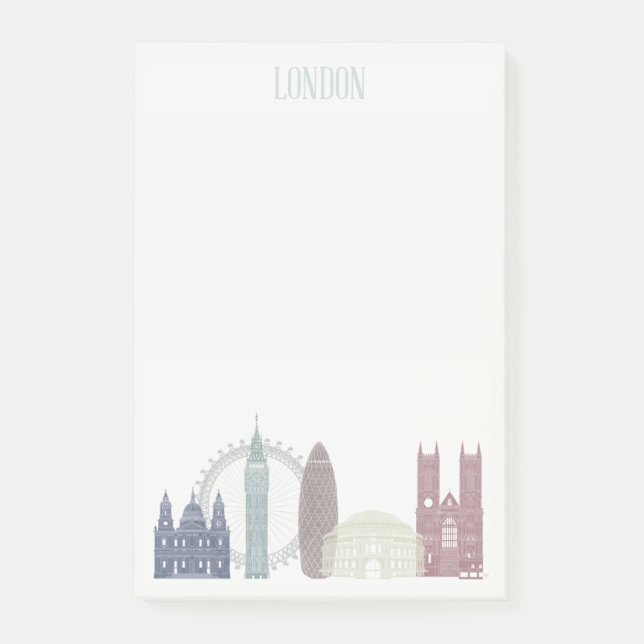 Bloco De Notas London Skyline (Frente)