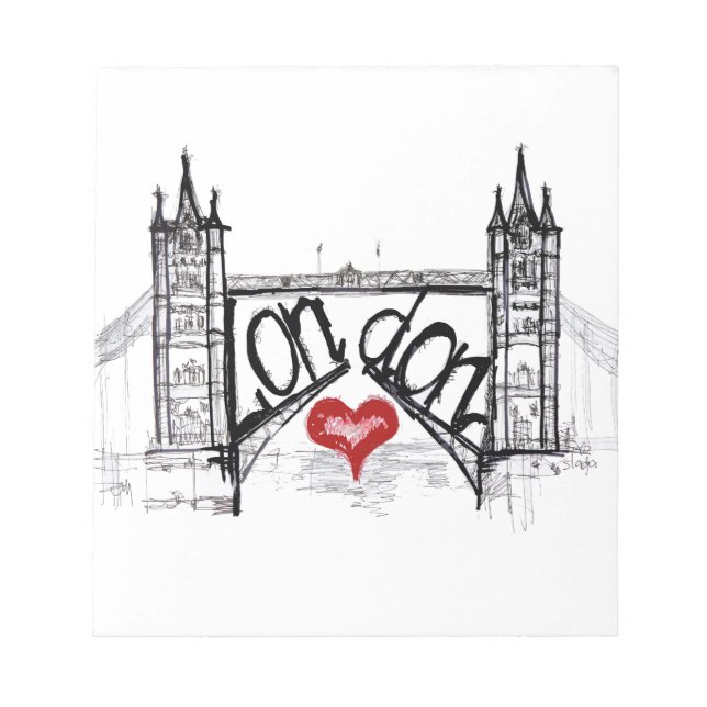 Bloco De Notas Londres com amor (Frente)