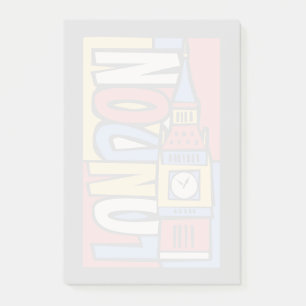 Bloco De Notas Londres, Inglaterra  Design de punho vibrante