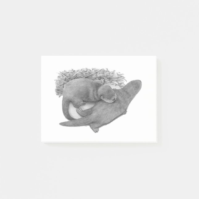 Bloco De Notas Lontra bonito (Frente)