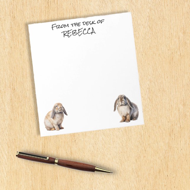Bloco De Notas Lop Bunnies da Mesa de Personalizados (Criador carregado)