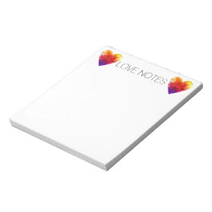 Bloco De Notas Love Notes Rainbow Notepad