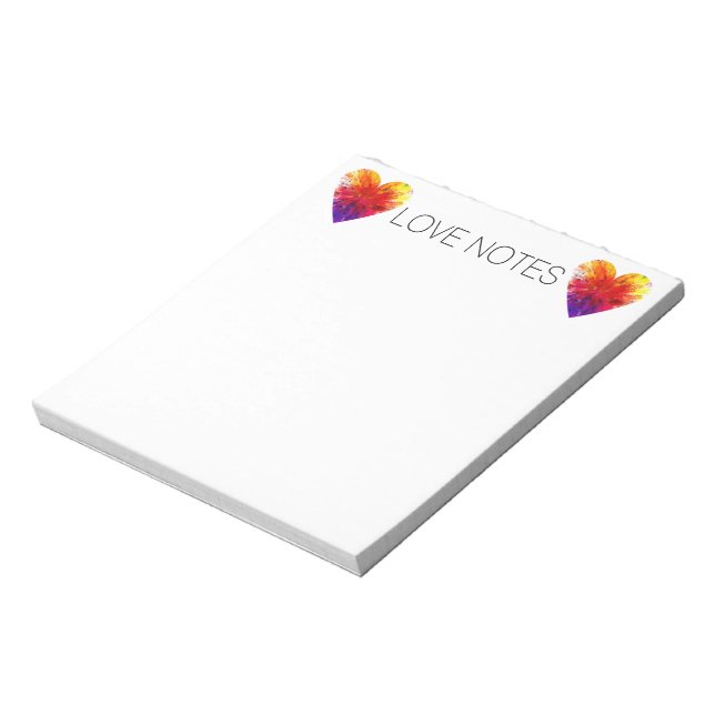 Bloco De Notas Love Notes Rainbow Notepad (Invertido)