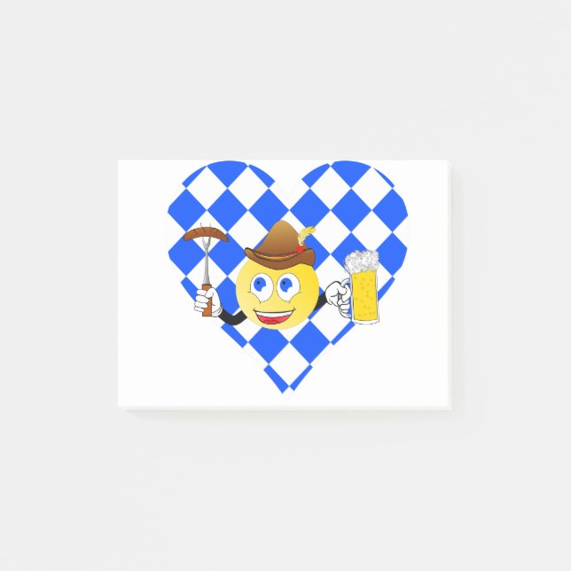Bloco De Notas love oktoberfest emoji (Frente)