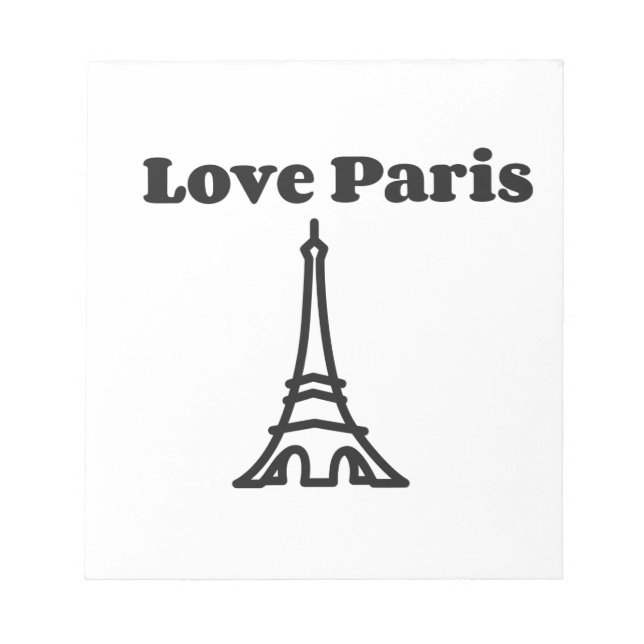 Bloco De Notas Love Paris (Frente)