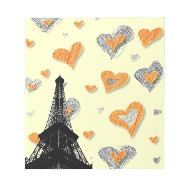 Bloco De Notas Love Paris Notepad (Frente)