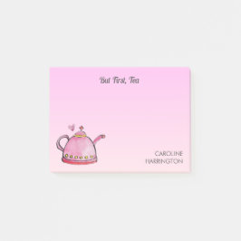 Bloco De Notas Lover de chá bonito Inspirador Escritório Rosa