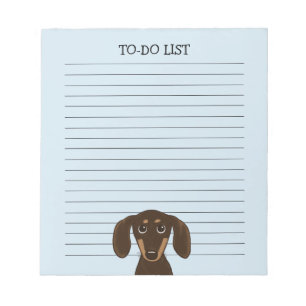 Bloco De Notas Lover de Lover de Cachshund Gato de Chocolate