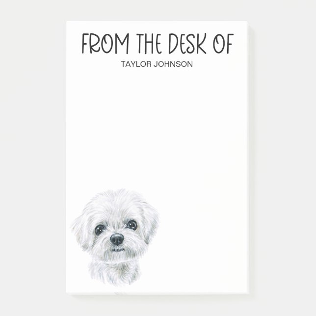 Bloco De Notas Lover maltês (Frente)