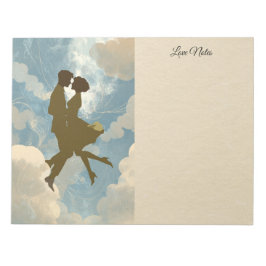 Bloco De Notas Lovers Couple in the Blue Sky Collage