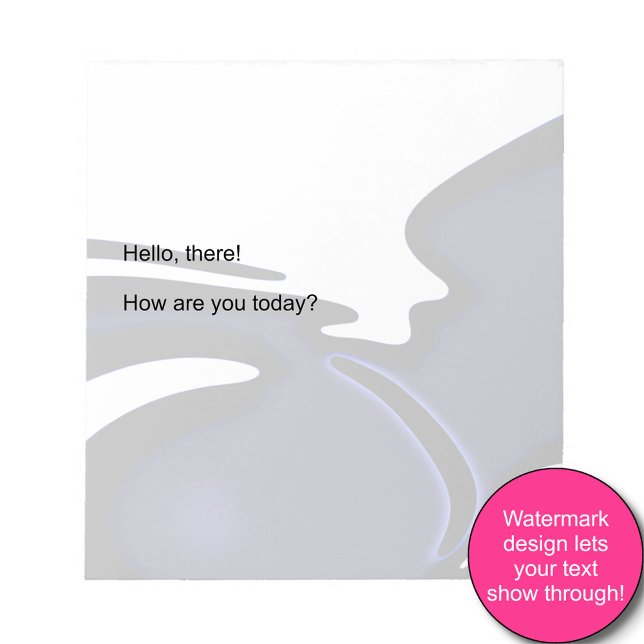 Bloco De Notas Lua azul: Abstrato azul, branco e preto (Criador carregado)