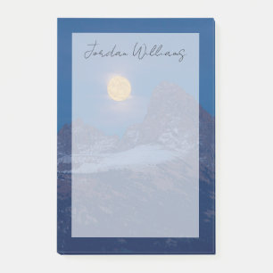 Bloco De Notas Lua Cheia Nascente Grand Teton Driggs, Idaho