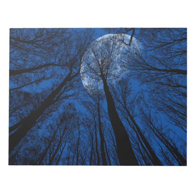 Bloco De Notas Lua no Céu Noturno (Frente)