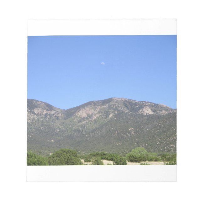 Bloco De Notas Lua Sobre Montanhas Sandia (Frente)