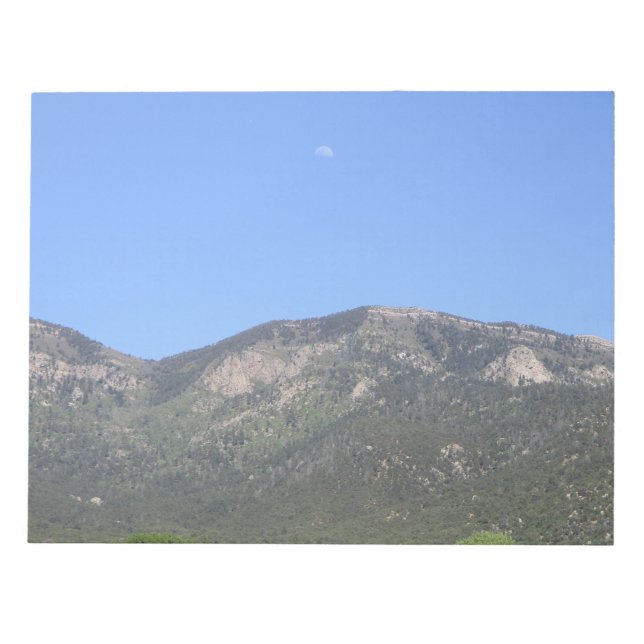 Bloco De Notas Lua Sobre Montanhas Sandia (Frente)