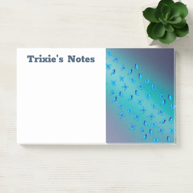 Bloco De Notas Luas verdes e abstrato (Escritótio)