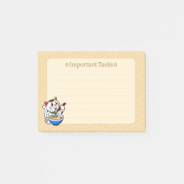 Bloco De Notas Lucky Cat Ramen