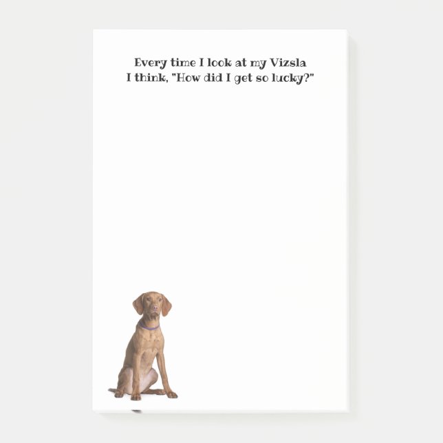 Bloco De Notas Lucky Vizsla (Frente)