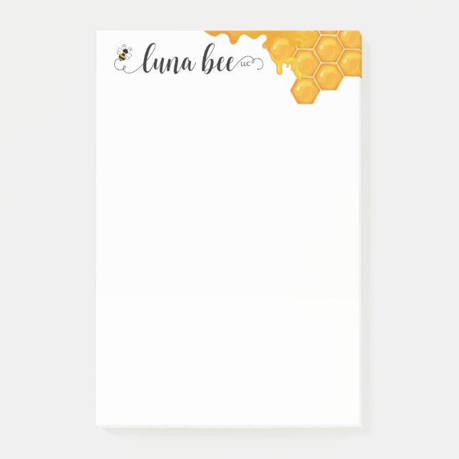 Bloco De Notas Luna Bee Posta-It Notes (Frente)