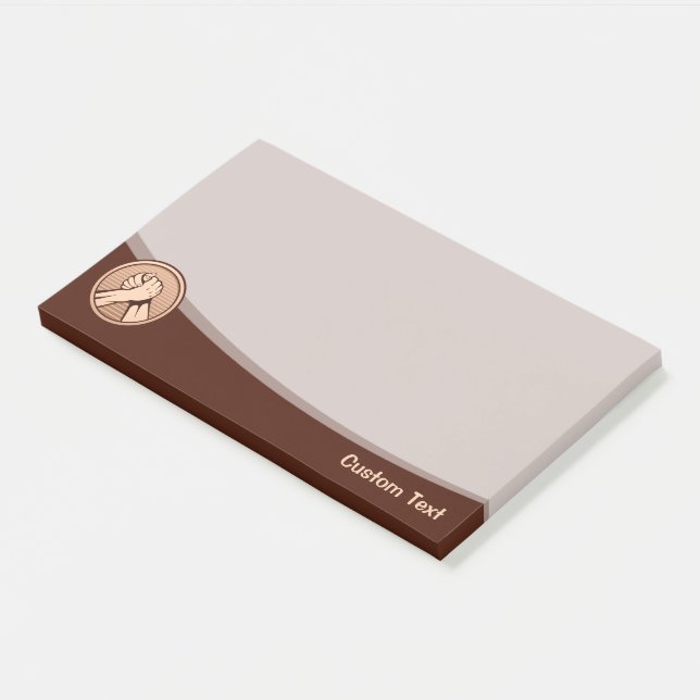 Bloco De Notas Luta de Braço Bronze (Inclinado)