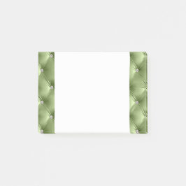 Bloco De Notas Luxury Glam Soft Sage Green Faux Velvet