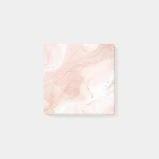 Bloco De Notas Luxury Rose Gold Ink Art Post-it Notes Block
