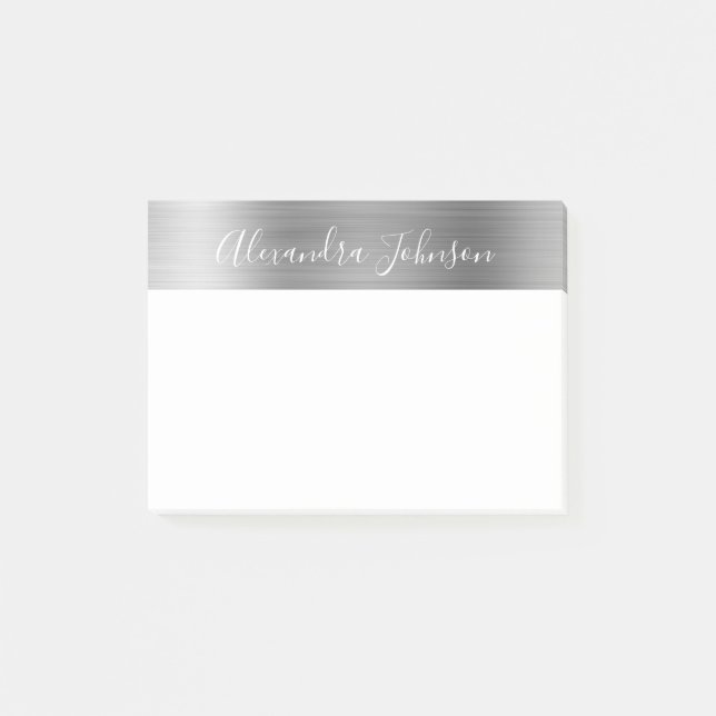 Bloco De Notas Luxury Silver Foil Professional (Frente)