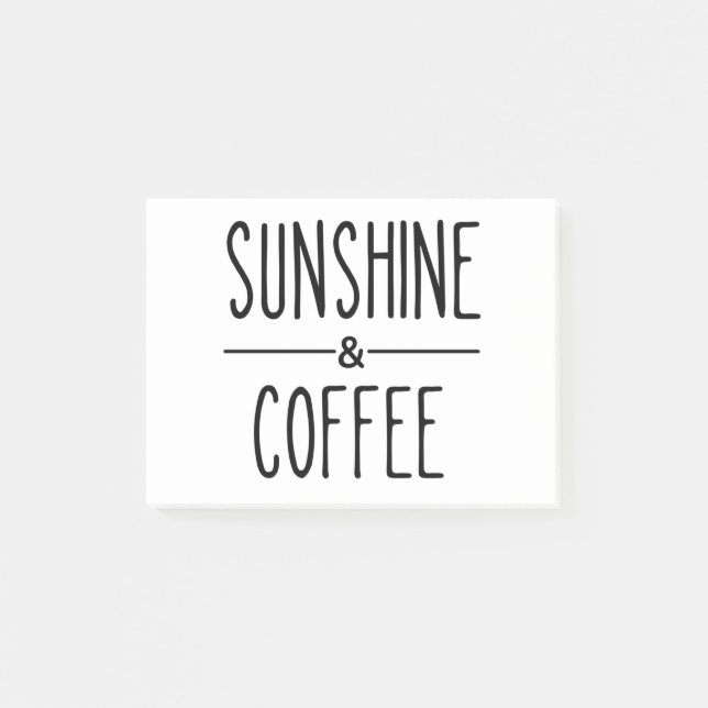 Bloco De Notas Luz do Sol & Café (Frente)