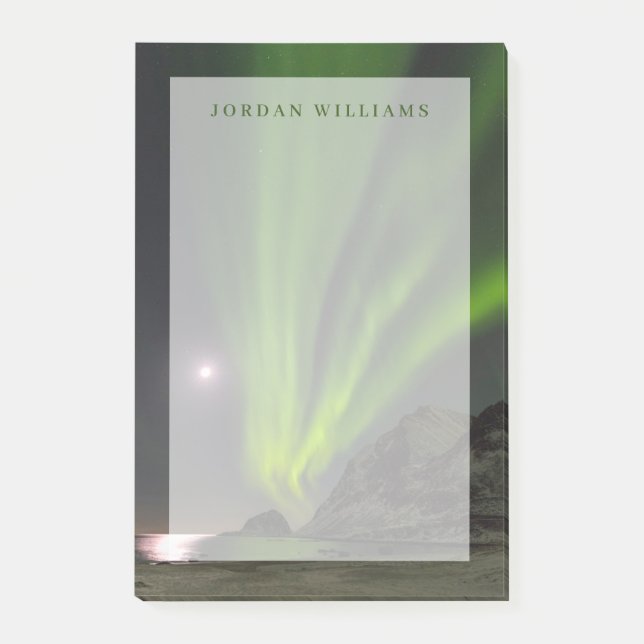 Bloco De Notas Luz norteS | Ilha Haukland Beach (Frente)