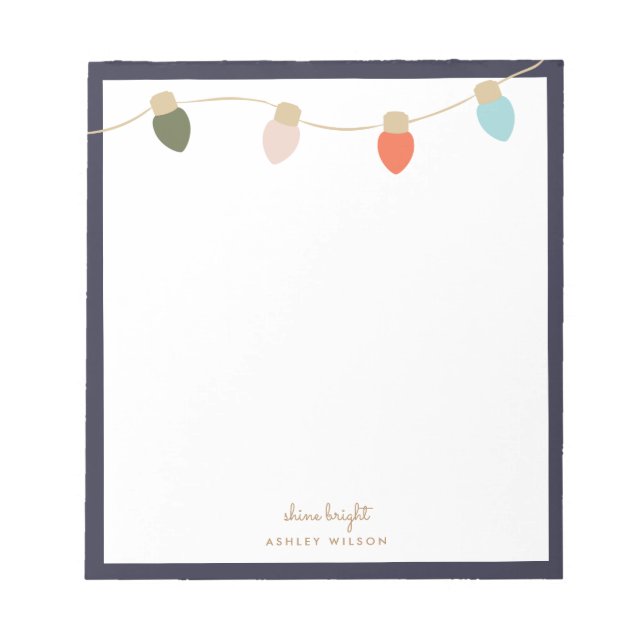 Bloco De Notas Luzes de Cordas Kaktovik (Frente)