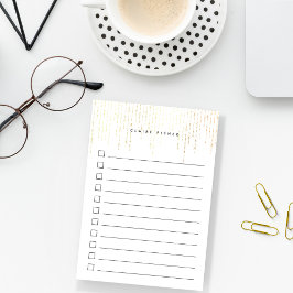 Bloco De Notas Luzes de ouro personalizadas para fazer lista