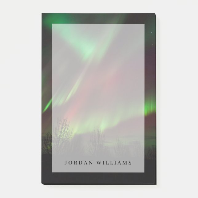 Bloco De Notas Luzes do norte | Escandinávia, Islândia (Frente)