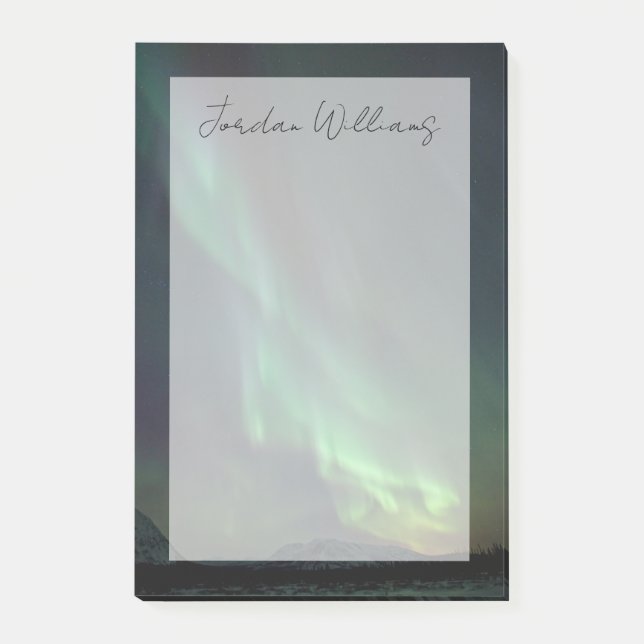 Bloco De Notas Luzes do Norte | Whitehorse, Yukon (Frente)
