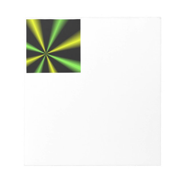 Bloco De Notas Luzes verdes e Douradas (Frente)