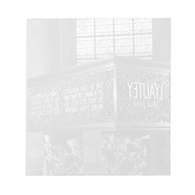 Bloco De Notas Lyautey Tomb 1970 do Marechal de Paris (Frente)
