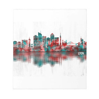 Bloco De Notas Lyon França Skyline
