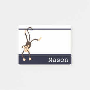 Bloco De Notas Macaco Cheeky Engraçado Personalizado