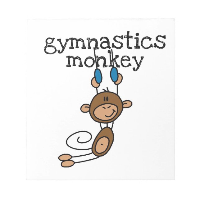 Bloco De Notas Macaco de Ginástica (Frente)