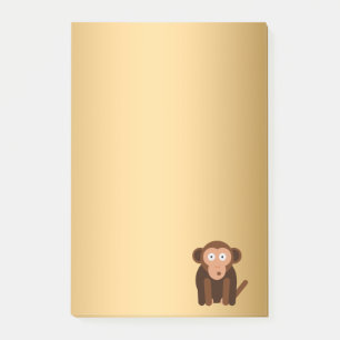 Bloco De Notas Macaco fofinho personalizado