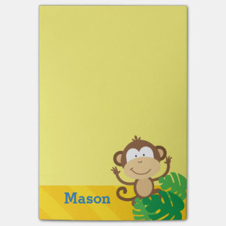 Bloco De Notas Macaco nas Notas de Posto Personalizadas da Selva