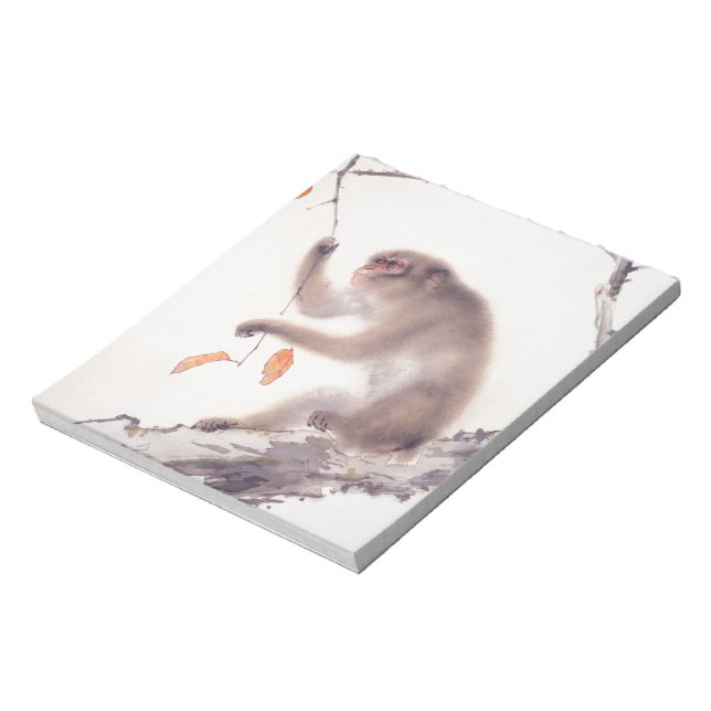 Bloco De Notas Macaco Pintura Japonês Chinês Noteapd Zodiac (Invertido)