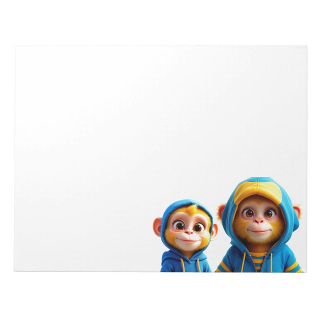Bloco De Notas Macacos Amarelos (Frente)
